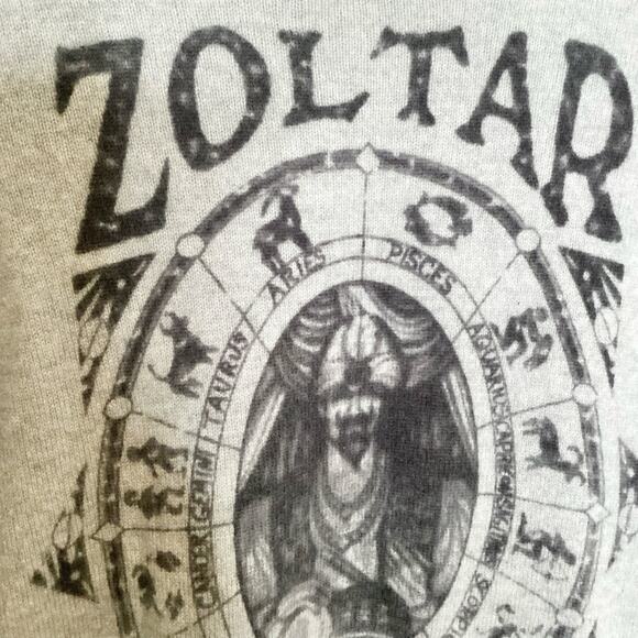 Lisa Todd Heather Gray Zoltar Speaks Fortune Teller 100% Cashmere Sweater S - Picture 11 of 11
